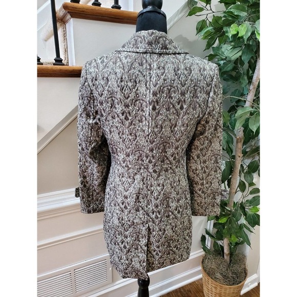 Rafaella Women's Gray Rayon Buttons Front Long Sleeve Casual Long Jacket Size 6 - Picture 6 of 10